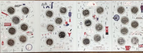 Complete Royal Mint Alphabet 10p collection in Original Royal Mint display folder.