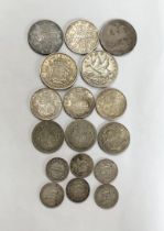 Collection of Pre 20 and Pre 47 Silver Coins, including 1889, 1935 & 1937 Crowns, 1889 & 1890 Double