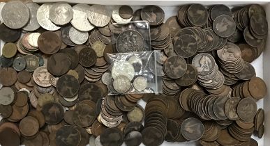 Collection of British & World Coins includes Victorian Silver Crown and other silver world coins,