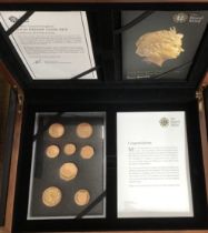 Scarce 2015 Royal Mint Gold Proof Fourth Portrait Set in Original Presentation Case with Certificate