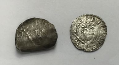 Henry II 1158-1180, Cross & Crosslet type Silver Penny 21mm, 1.32g (coin has a bend down one side at