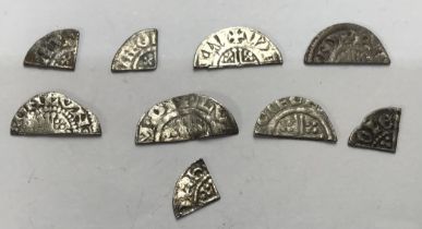 Nine Cut Half-Pennies and Farthings of Richard I and King John.