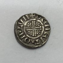 King John 1199-1216, Short Cross Silver Penny, London Mint, Class 5c, 19mm, 1.44g.