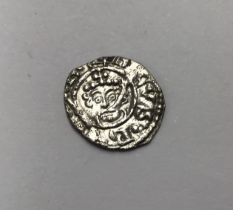 Henry II Silver Short Cross Penny 1180-1189, London Mint. 18mm, 1.05g. Coin has been clipped.