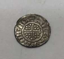 King John Short Cross Silver Penny, Northampton Mint, 19.5mm, 1.35g. Week Obv Strike.