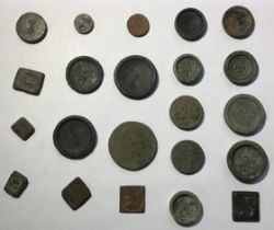 Collection of Coin Weights from Medieval to 19th Century. Includes European Denomination Weights.