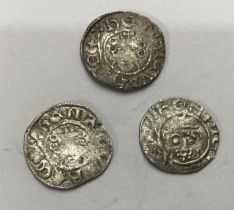 Henry III 1216-72, Short Cross Silver Pennies, one Class 6, two Class 7, Moneyers of Henri of