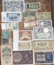 Collection of Polish and World Banknotes, the Polish banknotes are in good condition.