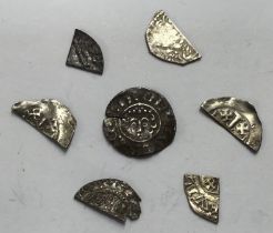 Henry II Cut Tealby Silver fractional’s with a Henry III Short Cross Penny Moneyer Nicole of