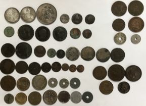 Collection of French Coins and Medallic Issues, including early Copper coins from Henry III 1579