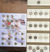 Royal Mint partially completed (20 coins) Great British Coin Hunt Folder for £1 coins and Royal Mint