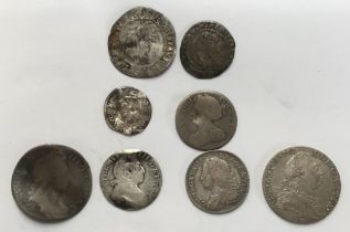 Collection of English hammered & milled coins, includes Elizabeth I undated second issue (1561)