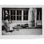 Boxing: An unframed print of Rocky Marciano, taken and signed by Eve Arnold, Magnum Photos, taken in