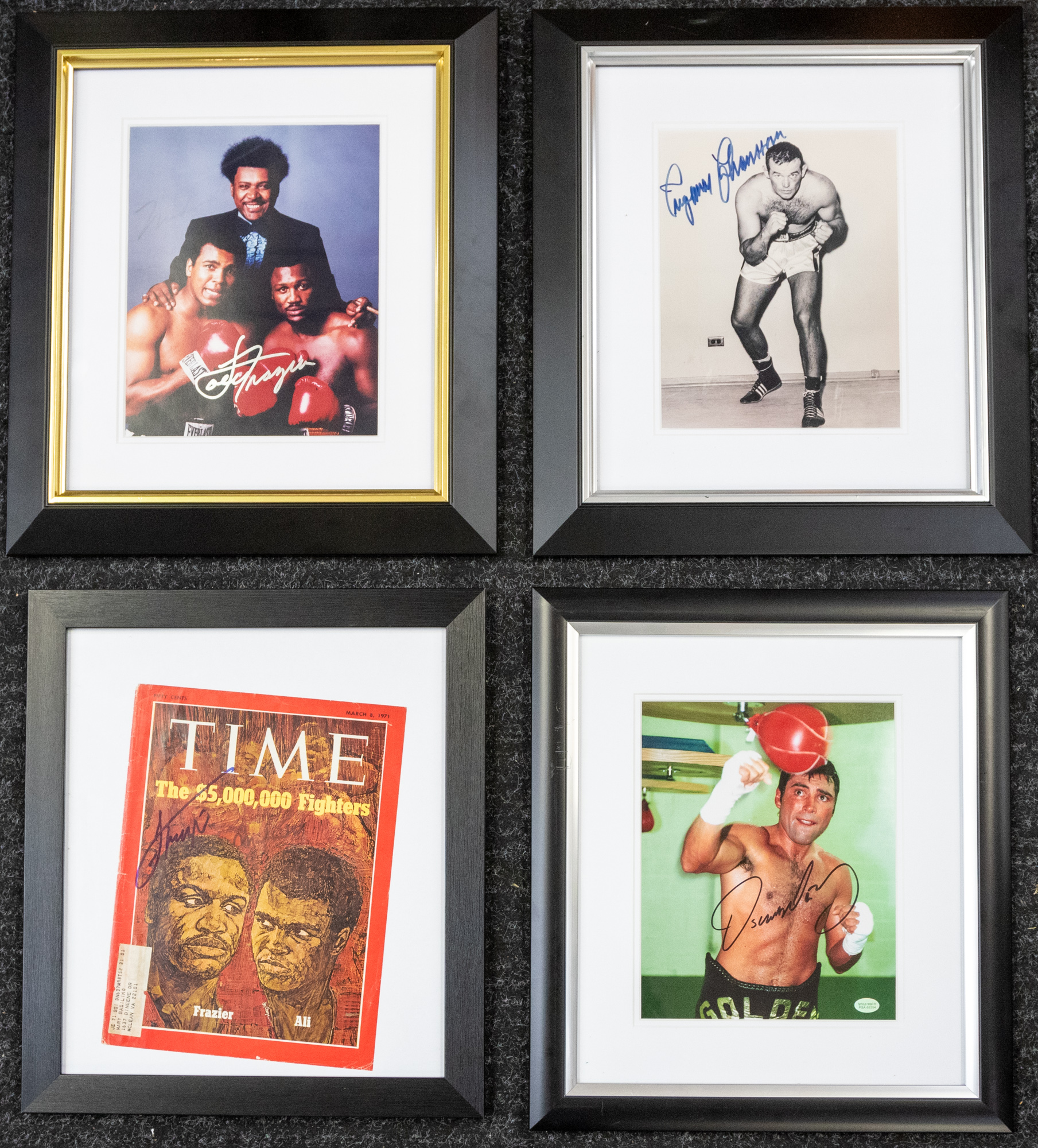 Boxing: A collection of assorted framed and glazed signed boxing prints / pictures to comprise: