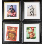 Boxing: A collection of assorted framed and glazed signed boxing prints / pictures to comprise: