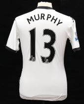 Fulham: A Fulham home football shirt, match worn, although it is unsure which game it was worn in,