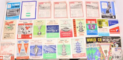 Programmes: A collection of assorted big match programmes and varying souvenirs to include: World