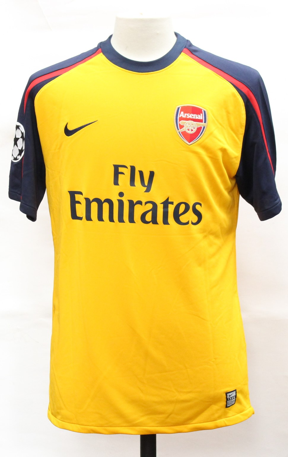 Arsenal: An Arsenal away football shirt, match issued, 2008-09, short ...