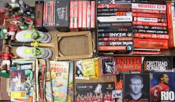 ***WRISTWATCH HAS BEEN WITHDRAWN*** Football: A collection of assorted Manchester United hardback