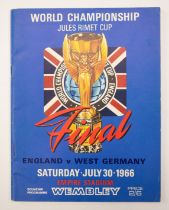 World Cup: A 1966 World Cup Final programme, England v. West Germany, July 30th 1966. Signed by