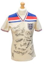 England: An England, World Cup 1982 Spain, most likely match worn white home shirt. Trevor Francis