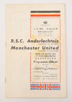 Manchester United: An original R.S.C. Anderlcht versus Manchester United, European Cup football