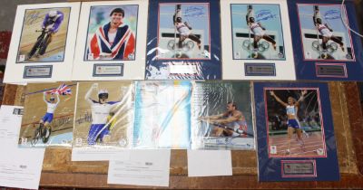 Olympics: A collection of assorted signed photographs of various Team GB Olympians to comprise: