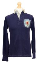Scotland: A Scotland, match worn shirt, Denis Law, Number 10. Worn in the late 1950's, although