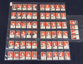 D. Cummings & Son: A complete set of 64 Famous Fighters Swop Card cigarette cards, D. Cummings &