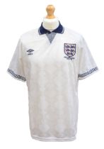 England: An England v. West Germany, World Cup 1990, 4th July 1990, match issued white England