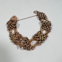 A 9ct yellow gold bracelet approx 18grams.