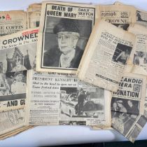 A collection of newspapers