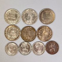 Collection of Silver Threepences, Fourpences & Sixpences
