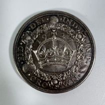 1927 George V Crown. A collection of Spence Silver coins - approx 135grams (pre1920) - 95 coins. A