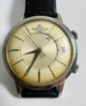 A vintage Jaeger LeCoultre Automatic Memovox Gentleman's wrist watch circa 1960. Featuring a