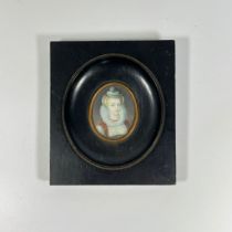 Tudor/Stuart Oval Miniature in Rectangular Frame