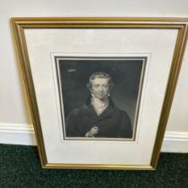 Framed engraving of Sir Robert Peel (1788-1850) 2nd Baronet and Prime Minister After John Wood’s