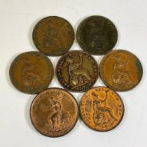 A selection of English Farthings in VF (Very Fine) condition