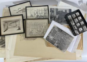 Box of paperwork and photos (film memorabilia)