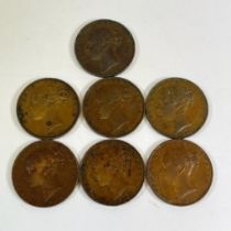 A selection of English Farthings in VF(Very Fine) condition