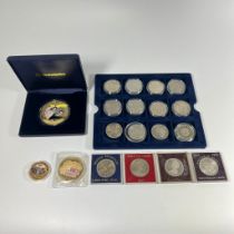 *******REOFFER JANUARY 12, 2024, ESTIMATE £75-100**** Collection of Various Gold Plated Crown Size