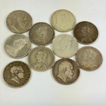 A selection of 10 English Half Crowns