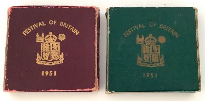 1951 Festival of Britain Crowns x 2