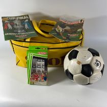 Sporting memorabilia including a football signed by members of England's 1982 World Cup Squad