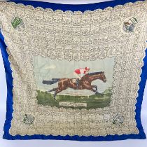 A Welch Margetson & Co Ltd horse racing commemorative scarf dating from 1780 to 1959. Epsom Derby