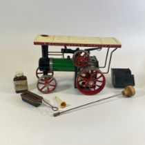 A Mamod steam tractor - boxed.
