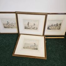 A Set of four coloured prints by Henry Thomas Alken (1785 - 1851). All relate to shooting and were