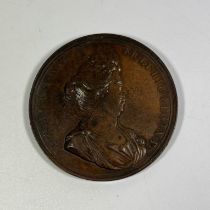 Death of Queen Mary 1694 Bronze Medal. 50mm