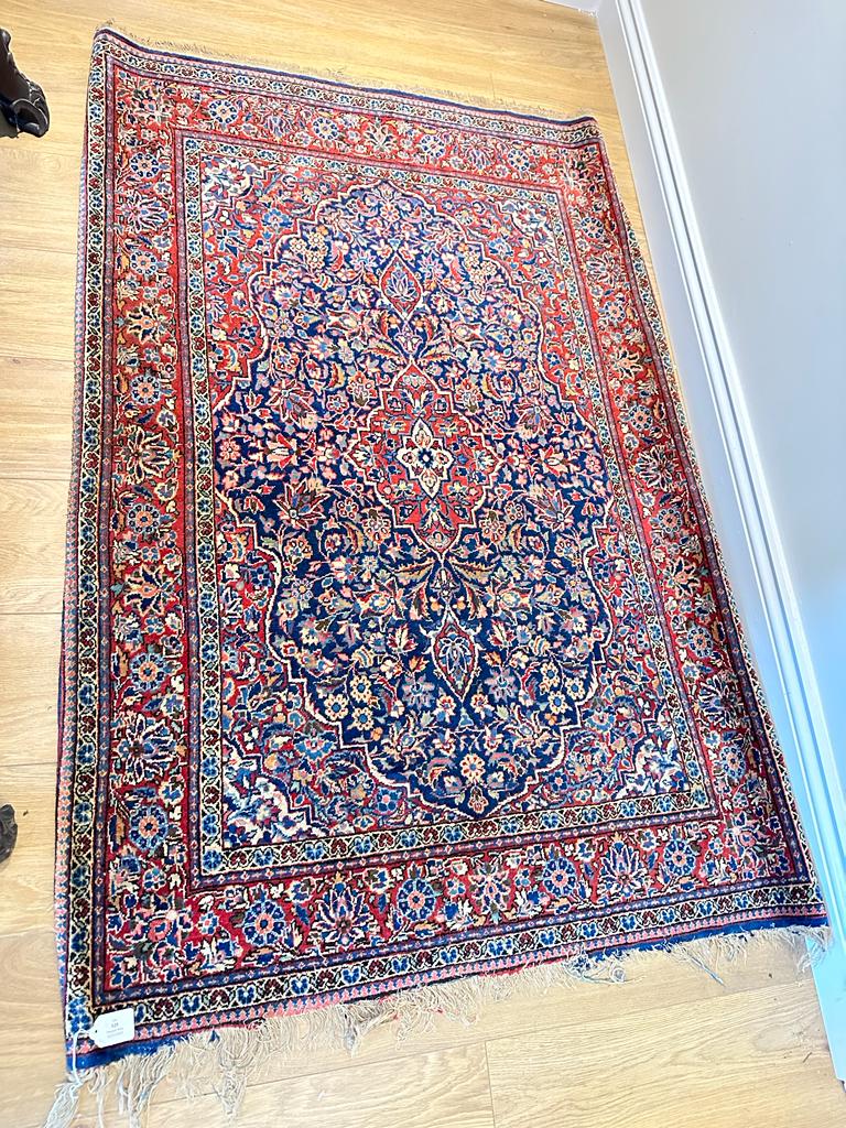 20th Century Kashan Style Rug 157cm x 105cm - Bild 3 aus 3