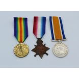 A 1914 - 1915 trio to 2nd LT AES Rundle, 11th London Regiment. Star 2518 PTE, War and Victory 2nd